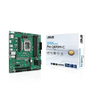 ASUS Pro Q870M-C-CSM Micro-ATX mATX Q870 Business Motherboard with Intel Core Ultra Processors (Series 2) & Intel vPro Support and Enhanced Security, Reliability and Manageability ASUS Pro Q870M-C-CSM Micro-ATX mATX Q870 Business Motherboard with Intel Core Ultra Processors (Series 2) & Intel vPro Support and Enhanced Security, Reliability and Manageability