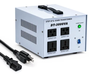 3000W Step Up/Down Voltage Transformer, 110V/120V & 220V/240V Power Converter, 4 Outlets Toroidal Regulator, Overload Overheat Protection for Home, Travel and Global Household Devices 3000W Step Up/Down Voltage Transformer, 110V/120V & 220V/240V Power Converter, 4 Outlets Toroidal Regulator, Overload Overheat Protection for Home, Travel and Global Household Devices