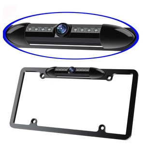 License Plate Frame Backup Camera Night Vision Car Rear View Camera with 8 Bright LEDs 170 Viewing Angle Waterproof Backup Camera Vehicle Universal Reversing Assist Security License Plate Frame Backup Camera Night Vision Car Rear View Camera with 8 Bright LEDs 170 Viewing Angle Waterproof Backup Camera Vehicle Universal Reversing Assist Security