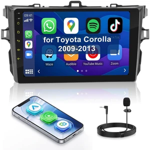 Car Stereo for Toyota Corolla 2009-2013 Car Radio, 9" Touch Screen Car Radio with Bluetooth, AM/FM/RDS, Mirror Link, Wireless CarPlay & Android Auto Car Stereo for Toyota Corolla 2009-2013 Car Radio, 9" Touch Screen Car Radio with Bluetooth, AM/FM/RDS, Mirror Link, Wireless CarPlay & Android Auto