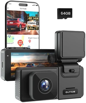 V66 4K Dash Cam Front with STARVIS 2 Sensor, Small Car Camera Super Night Vision HDR Mini Driving Recorder, 5.8G WiFi GPS DBS, 150 Wide Angle, 24H Parking Mode, 64G Card Included V66 4K Dash Cam Front with STARVIS 2 Sensor, Small Car Camera Super Night Vision HDR Mini Driving Recorder, 5.8G WiFi GPS DBS, 150 Wide Angle, 24H Parking Mode, 64G Card Included