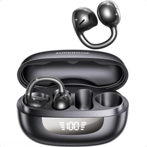 SUPERONE Open Ear Clip-On Earbuds with Air Cushion & Digital LED Display SUPERONE Open Ear Clip-On Earbuds with Air Cushion & Digital LED Display