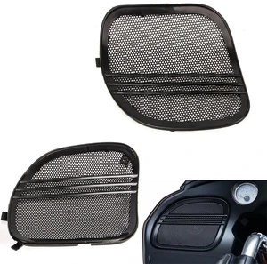 BRZOXIN Motorcycle Front Speaker Grills Cover with Tri-Line Trim for Harley Road Glide CVO FLTRXS FLTRU FLTRX (2015 2016 2017 2018 2019 2020 2021 2022 2023) (Set of 2 Black) BRZOXIN Motorcycle Front Speaker Grills Cover with Tri-Line Trim for Harley Road Glide CVO FLTRXS FLTRU FLTRX (2015 2016 2017 2018 2019 2020 2021 2022 2023) (Set of 2 Black)