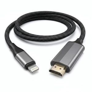 AINBREC Lightning to HDMI Cable Adapter for iPhone to TV/Projector/Monitor Plug & Play 1080P@60Hz HD Screen Mirroring, Portable HDMI Extender 13.3ft/4m Compatible with iPhone 14/13/12/11/XS/XR/8+/SE AINBREC Lightning to HDMI Cable Adapter for iPhone to TV/Projector/Monitor Plug & Play 1080P@60Hz HD Screen Mirroring, Portable HDMI Extender 13.3ft/4m Compatible with iPhone 14/13/12/11/XS/XR/8+/SE