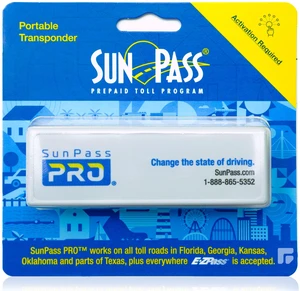 Sun Pass Pro Universal Toll Transponder Prepaid Electronic Pass for Florida & 21 Additional States (PRO) Sun Pass Pro Universal Toll Transponder Prepaid Electronic Pass for Florida & 21 Additional States (PRO)