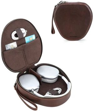 Yeedonzo Leather Genuine Airpods Max Case, Headphone Storage, Handy Wrist Yeedonzo Leather Genuine Airpods Max Case, Headphone Storage, Handy Wrist