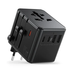 HHETP Universal Travel Adapter, 8-in-1, 45W GaN International Power Adapter HHETP Universal Travel Adapter, 8-in-1, 45W GaN International Power Adapter