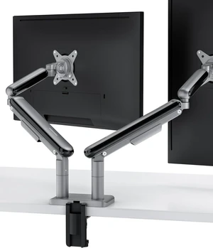 Desktronic Dual Monitor Arm PowerSpring Technology for 2 Monitors, Up to 34" & 17.6 lbs Each, 360 Rotation, VESA 75/100 Compatible, Ergonomic Design for Home Office & Gaming Setup Desktronic Dual Monitor Arm PowerSpring Technology for 2 Monitors, Up to 34" & 17.6 lbs Each, 360 Rotation, VESA 75/100 Compatible, Ergonomic Design for Home Office & Gaming Setup
