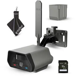 TACTACAM Defend Cellular Security Camera - No WiFi Required - Motion Activated Wireless Camera - Motion Detection - Includes Rechargeable Battery, SD Card, and Microfiber Cleaning Cloth