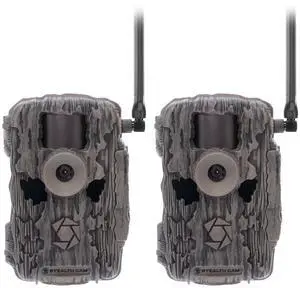 TACTACAM Reveal Ultra Cellular Trail Cameras  4K Photo, 1080P Video, Live Streaming, GPS, Low-Glow/No-Glow Flash, LTE + 32GB SD Cards (2PK)