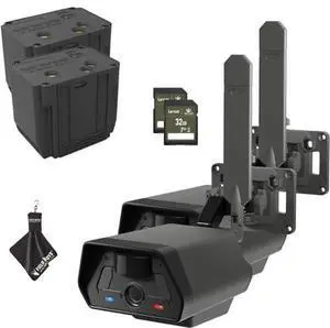 TACTACAM Defend Cellular Security Camera - No WiFi Required - Motion Activated Wireless Camera - Motion Detection - Includes Rechargeable Batteries, SD Cards and Microfiber Cleaning Cloth (2PK)