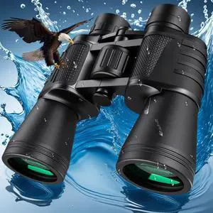 Wise Time 20x50 Magnification Binoculars for Adults, Wide Field of View, HD waterproof Compact Design with Multi-Coated Optics, Perfect for Birding, Hunting, Football Games, Cruise Adventures, Astrono