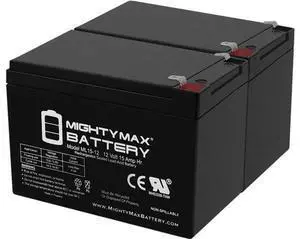 Mighty Max Battery 12V 15AH Battery Replacement for Pride Mobility BATLIQ1013-2 Pack Mighty Max Battery 12V 15AH Battery Replacement for Pride Mobility BATLIQ1013-2 Pack