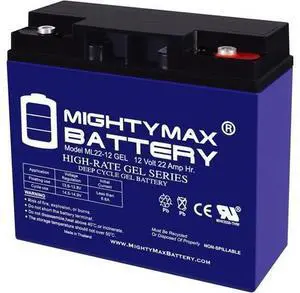 Mighty Max Battery 12V 22AH GEL Battery Replacement for Sunnyway SW12200 Mighty Max Battery 12V 22AH GEL Battery Replacement for Sunnyway SW12200