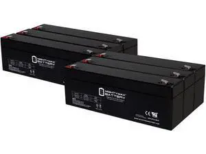 Mighty Max Battery ML2.3-12 - 12 Volt 2.3 AH, F1 Terminal, Rechargeable SLA AGM Battery - 6 Pack Mighty Max Battery ML2.3-12 - 12 Volt 2.3 AH, F1 Terminal, Rechargeable SLA AGM Battery - 6 Pack