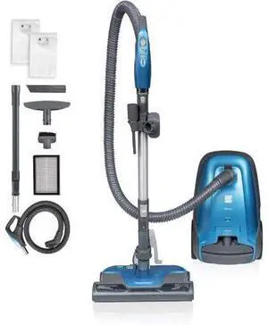 Kenmore BC3005 Pet Friendly Lightweight Bagged Canister Vacuum Cleaner with Extended Telescoping Wand, HEPA, 2 Motors, Retractable Cord, and 4 Cleaning Tools, Blue Kenmore BC3005 Pet Friendly Lightweight Bagged Canister Vacuum Cleaner with Extended Telescoping Wand, HEPA, 2 Motors, Retractable Cord, and 4 Cleaning Tools, Blue