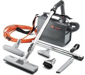 Hoover Commercial PORTAPOWER Lightweight Canister Vacuum Cleaner with Attachments, Portable Carriable Handheld Small Professional Grade Bagged, 8 Pounds, CH30000, Black Hoover Commercial PORTAPOWER Lightweight Canister Vacuum Cleaner with Attachments, Portable Carriable Handheld Small Professional Grade Bagged, 8 Pounds, CH30000, Black