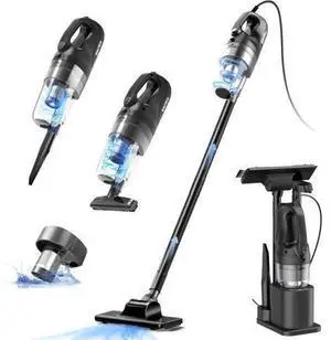 Corded Vacuum Cleaner, Super Power Suction Stick Vacuum Cleaners for Home, 6-in-1 Lightweight Hard Floor Vacuum Removable Handheld Vac, Portable Vacuum for Pet Hair Corded Vacuum Cleaner, Super Power Suction Stick Vacuum Cleaners for Home, 6-in-1 Lightweight Hard Floor Vacuum Removable Handheld Vac, Portable Vacuum for Pet Hair