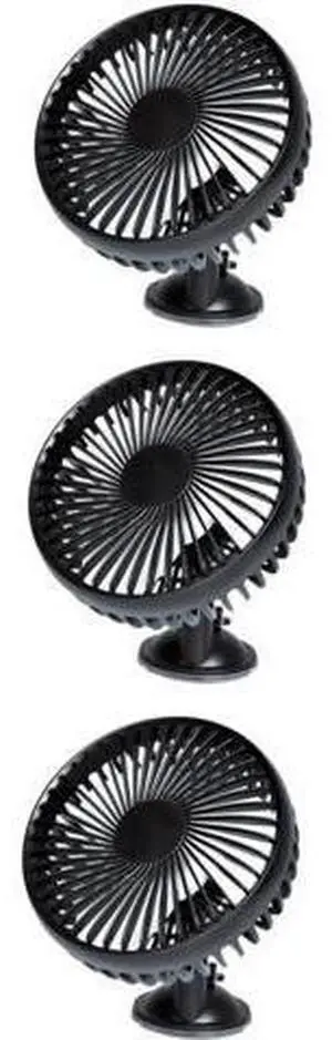 Mipcase 3 pcs Portable USB Car Fan Low Noise Adjustable Cooling Fan for Summer Lightweight Rotating Design for Car Air Circulation for All Vehicle Types Black Mipcase 3 pcs Portable USB Car Fan Low Noise Adjustable Cooling Fan for Summer Lightweight Rotating Design for Car Air Circulation for All Vehicle Types Black