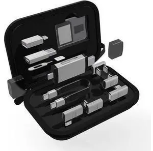 Multi USB Charging Adapter, 10 in 1 USB Type C Docking Station and Card Reader Set for 8K, 40Gbps, 240W Data Transmission, Portable Storage Case Multi USB Charging Adapter, 10 in 1 USB Type C Docking Station and Card Reader Set for 8K, 40Gbps, 240W Data Transmission, Portable Storage Case