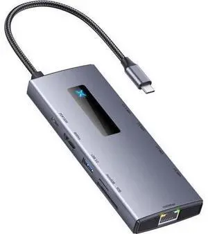 Multifunctional Dock Station 10 in 1 Type C Hubs to 4K@60HZ+ USB3.0 + RJ45 + SDTF + PD100W Charging Adapter Multifunctional Dock Station 10 in 1 Type C Hubs to 4K@60HZ+ USB3.0 + RJ45 + SDTF + PD100W Charging Adapter