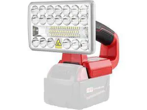 18w 2000lm Portable Flood Light Compatible with Milwaukee 18v Battery, Flashlight with USB-A Port for Jobsite, Camping, Car Repairing, Garage, Power Outages 18w 2000lm Portable Flood Light Compatible with Milwaukee 18v Battery, Flashlight with USB-A Port for Jobsite, Camping, Car Repairing, Garage, Power Outages