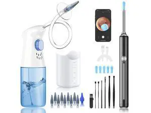 Ear Wax Removal - Ear Cleaner - Ear Camera - FSA HSA Eligible - Ear Wax Removal Kit - Ear Wax Removal Tool Camera - 1080HD Effective for Cleaning Ear Wax Build-Up Ear Wax Removal - Ear Cleaner - Ear Camera - FSA HSA Eligible - Ear Wax Removal Kit - Ear Wax Removal Tool Camera - 1080HD Effective for Cleaning Ear Wax Build-Up