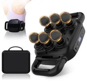 Six Head Massage Gun with 50 Adjustable Intensities & 9 Modes, Massage Gun for Back, Leg, Muscle Pain Relief, Ideal Gifts for Friends and Parents Six Head Massage Gun with 50 Adjustable Intensities & 9 Modes, Massage Gun for Back, Leg, Muscle Pain Relief, Ideal Gifts for Friends and Parents