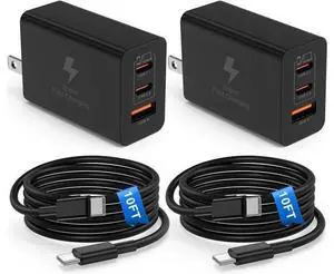 65W USB C Super Fast Charger Block 100W Charging Station/10ft Type C to C Cable Cord Long Laptop Adapter for MacBook Pro/Air/iPhone 17 16 15 Pro Max/ Galaxy S26+ S25 S24 S23 S22 S21 Ultra/Plus 65W USB C Super Fast Charger Block 100W Charging Station/10ft Type C to C Cable Cord Long Laptop Adapter for MacBook Pro/Air/iPhone 17 16 15 Pro Max/ Galaxy S26+ S25 S24 S23 S22 S21 Ultra/Plus