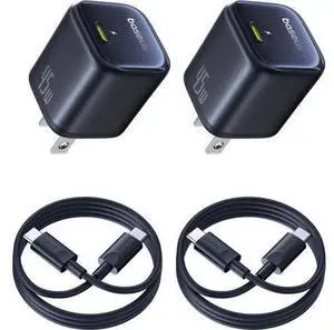 45W USB C Charger Block 2 Pack PPS Fast Charger Type C with USB-C Cable for iPhone 17/16/15 Series iPad Galaxy S24 Ultra and More Series 45W USB C Charger Block 2 Pack PPS Fast Charger Type C with USB-C Cable for iPhone 17/16/15 Series iPad Galaxy S24 Ultra and More Series
