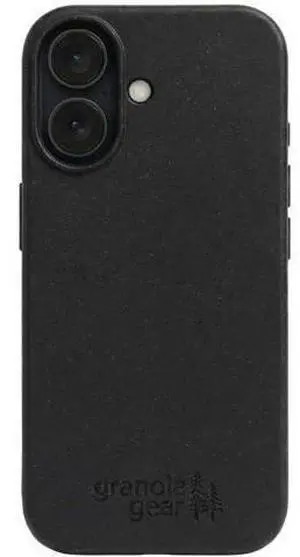 Eco by GranolaGear - Eco-Friendly Phone Case for iPhone 17 - Biodegradable Compostable Plastic-Free Made from Plants - Black Stone Eco by GranolaGear - Eco-Friendly Phone Case for iPhone 17 - Biodegradable Compostable Plastic-Free Made from Plants - Black Stone