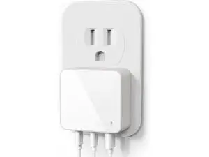 100W Flat USB C Charger Block 3-Port GaN Fast Wall Charger(2*USB-C & 1*USB-A) USB C Wall Plug with Fixed Prongs for iPhone 17/16 MacBook Pro/Air iPad Galaxy and More 100W Flat USB C Charger Block 3-Port GaN Fast Wall Charger(2*USB-C & 1*USB-A) USB C Wall Plug with Fixed Prongs for iPhone 17/16 MacBook Pro/Air iPad Galaxy and More