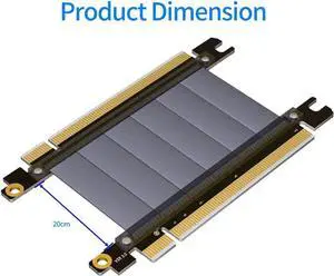 PCI-e 3.0 16X Extension Cable Gen3 8Gbps PCI Express Card Adapter Cable for 1U/2U Chassis 20cm (Male to Male) PCI-e 3.0 16X Extension Cable Gen3 8Gbps PCI Express Card Adapter Cable for 1U/2U Chassis 20cm (Male to Male)