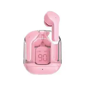 Air31 TWS Wireless Earphones Transparent in Ear Headset ENC Sports Headphones LED Power Digital Display Stereo Sound Earbuds Pink Air31 TWS Wireless Earphones Transparent in Ear Headset ENC Sports Headphones LED Power Digital Display Stereo Sound Earbuds Pink