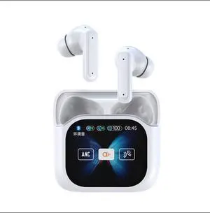 AI Real-Time Translation JIM19 TWS Earbuds with Touch Display ENC Noise Cancellation Global Chat A80 Wireless Earphones White AI Real-Time Translation JIM19 TWS Earbuds with Touch Display ENC Noise Cancellation Global Chat A80 Wireless Earphones White