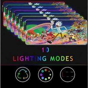 RGB Gaming Mouse Pad Large - Soft RGB Mouse Mat Oversize Glowing Led Extended Mousepad, USB Powered Computer Keyboard Mouse Pad, Lighted PC Gaming Mouse mat with Non-Slip Rubber Base Waterproof 80x30 RGB Gaming Mouse Pad Large - Soft RGB Mouse Mat Oversize Glowing Led Extended Mousepad, USB Powered Computer Keyboard Mouse Pad, Lighted PC Gaming Mouse mat with Non-Slip Rubber Base Waterproof 80x30