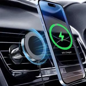 15W Magnetic Wireless Car Charger Air Vent Mount Works with Various Phone 360 Adjustable Fast Charging Phone Holder 15W Magnetic Wireless Car Charger Air Vent Mount Works with Various Phone 360 Adjustable Fast Charging Phone Holder