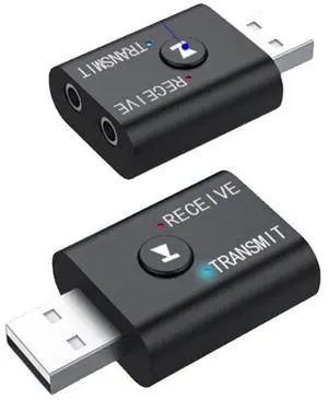 USB Wireless Receiver Adapter 2-in-1 Audio Dongle with 3.5mm AUX Cable Plug & Play for Car Stereo, Speakers, Home Audio USB Wireless Receiver Adapter 2-in-1 Audio Dongle with 3.5mm AUX Cable Plug & Play for Car Stereo, Speakers, Home Audio