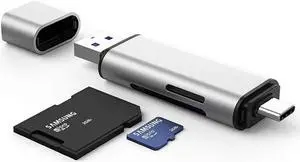 Memory Card Reader 512G USB 3.0 Type C to SD TF Micro Adapter for Laptop Accessories OTG Cardreader for Mac Windows Multifunctional 2 in 1 Memory Card Reader 512G USB 3.0 Type C to SD TF Micro Adapter for Laptop Accessories OTG Cardreader for Mac Windows Multifunctional 2 in 1