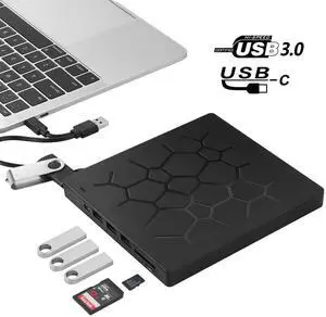 Ultra-thin Multifunction External USB 3.0 High Speed DVD RW Burner CD Writer Portable Optical Drive Usb Type-c Ultra-thin Multifunction External USB 3.0 High Speed DVD RW Burner CD Writer Portable Optical Drive Usb Type-c