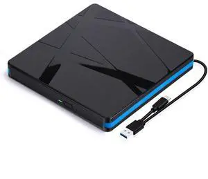 External DVD/CD Optical Drive USB 3.0 Type-C Reader/Writer for Windows 11 PC Laptop & Desktop External DVD/CD Optical Drive USB 3.0 Type-C Reader/Writer for Windows 11 PC Laptop & Desktop
