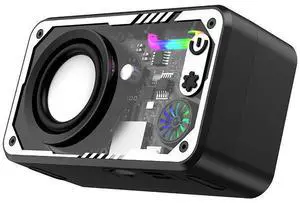 Futuristic Transparent Bluetooth Speaker LED, Lightweight, Type-C Charging for Universal Cell Phone And Bluetooth Device Futuristic Transparent Bluetooth Speaker LED, Lightweight, Type-C Charging for Universal Cell Phone And Bluetooth Device