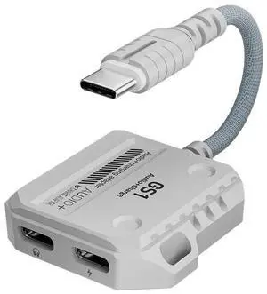 2-in-1 Jack Adapter USB-C to 3.5mm Headphone Jack Adapter Type C to Audio Cable Hi-Res 60W Fast Charge Adapter 2-in-1 Jack Adapter USB-C to 3.5mm Headphone Jack Adapter Type C to Audio Cable Hi-Res 60W Fast Charge Adapter