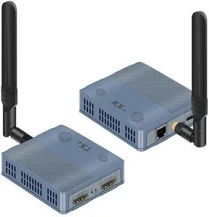 4K/1080P HDMI Wireless Extender 150M/492FT 5V2A Maximum Support for Onetransmitter to Four Receiver for Computer 4K/1080P HDMI Wireless Extender 150M/492FT 5V2A Maximum Support for Onetransmitter to Four Receiver for Computer