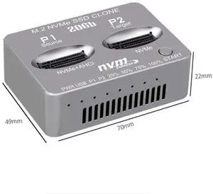 M.2 NVMe AHCI SSD Docking Station,USB3.2 20Gbps Double SSD Clone Docking Station Plug and Play M.2 NVMe AHCI SSD Docking Station,USB3.2 20Gbps Double SSD Clone Docking Station Plug and Play