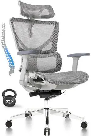 CabeVibe Upgraded Pro Gaming Chair  350lbs Mesh Ergonomic Office Chair with Adaptive Lumbar Support