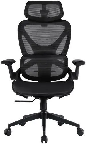 CabeVibe Ergonomic Mesh Gaming Chair Office Chair with 2D Headrest, Dynamic Lumbar Support, 3 Positions In Black