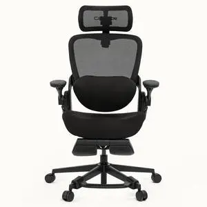 CABEVIBE S2 Petite Ergonomic Office Chair Gaming Chair for Women High Back Mesh Office Desk Chairs with Adjustable Lumbar, Headrest & Footrest