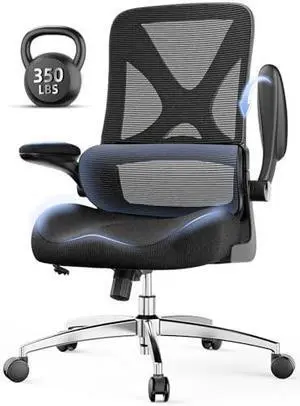 Ergonomic Office Chair with Gaming Style, Mid Back, Adjustable Height, Lumbar Support, Memory Foam Seat, Flip-Up Armrests, Computer Desk Chair for Home Office Ergonomic Office Chair with Gaming Style, Mid Back, Adjustable Height, Lumbar Support, Memory Foam Seat, Flip-Up Armrests, Computer Desk Chair for Home Office