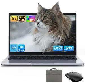 Blackview Huidun 2025 Laptop, 15.6" Laptops Computer for College Student & Business, Quad-Core N150 (Up to 3.6GHz, Beat N95/N97/N100), 16GB DDR4 256GB SSD, 4K FHD IPS, 100W Type-C Fast Charge